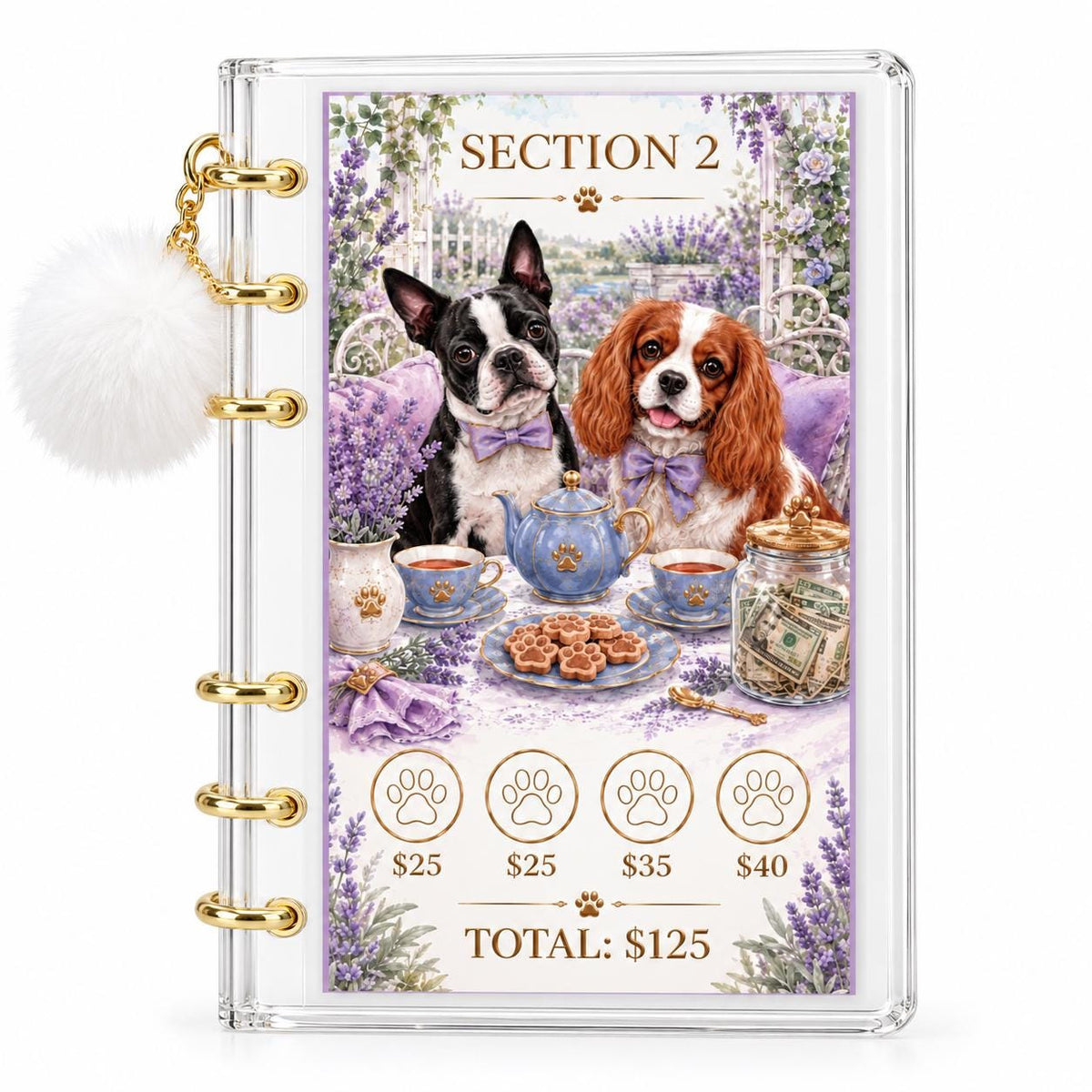 Dog Lovers Savings Challenge Binder: 1K Goal