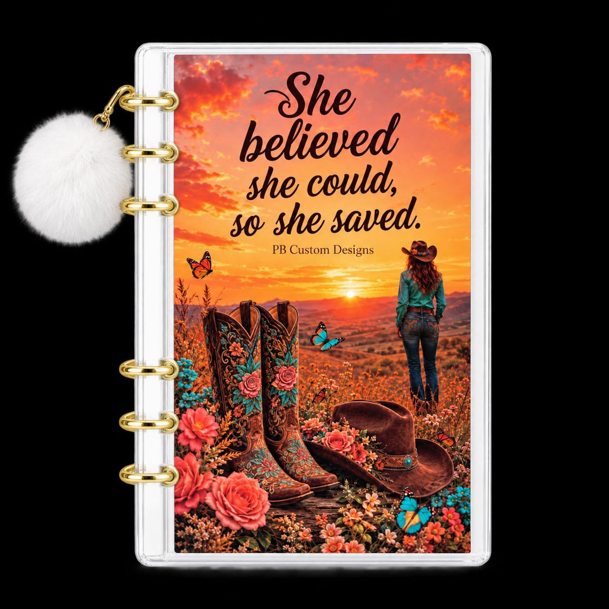 Cowgirl Savings Challenge Binder: 1K Goal