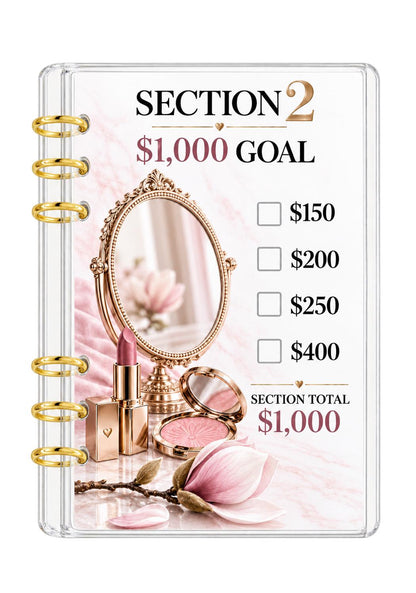 Magnolia 10K Savings Challenge A6 Acrylic Binder Budget Planner Bundl