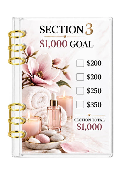 Magnolia 10K Savings Challenge A6 Acrylic Binder Budget Planner Bundl