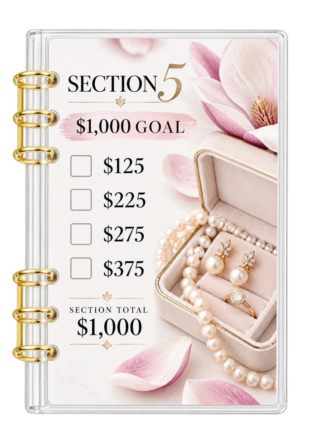 Magnolia 10K Savings Challenge A6 Acrylic Binder Budget Planner Bundl