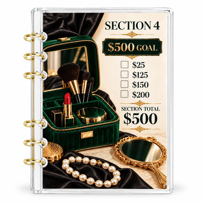 Emerald Elegance 2K Savings Challenge A6 Clear Acrylic Binder Bundle