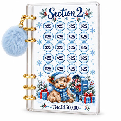 Highland Cow Savings Challenge Binder: 2500 Goal