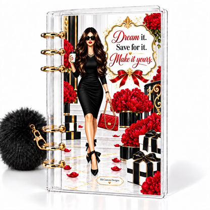 Red Luxe 1K Savings Challenge A6 Cash Binder Bundle
