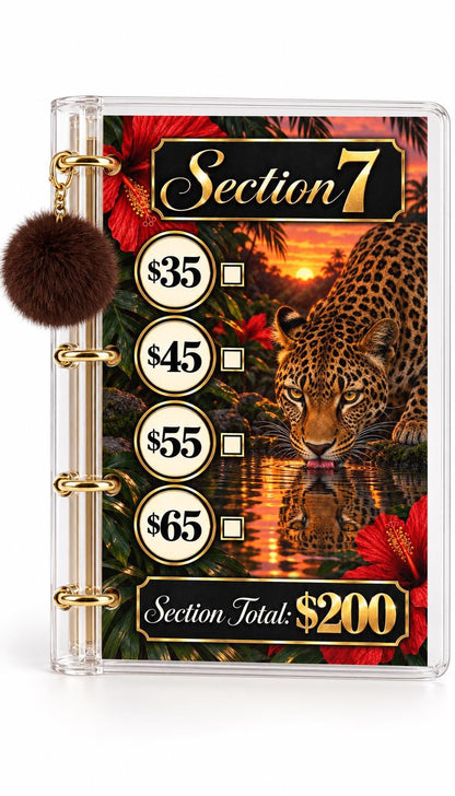 Fierce Luxe 1K Savings Challenge A6 Cash Binder Bundle