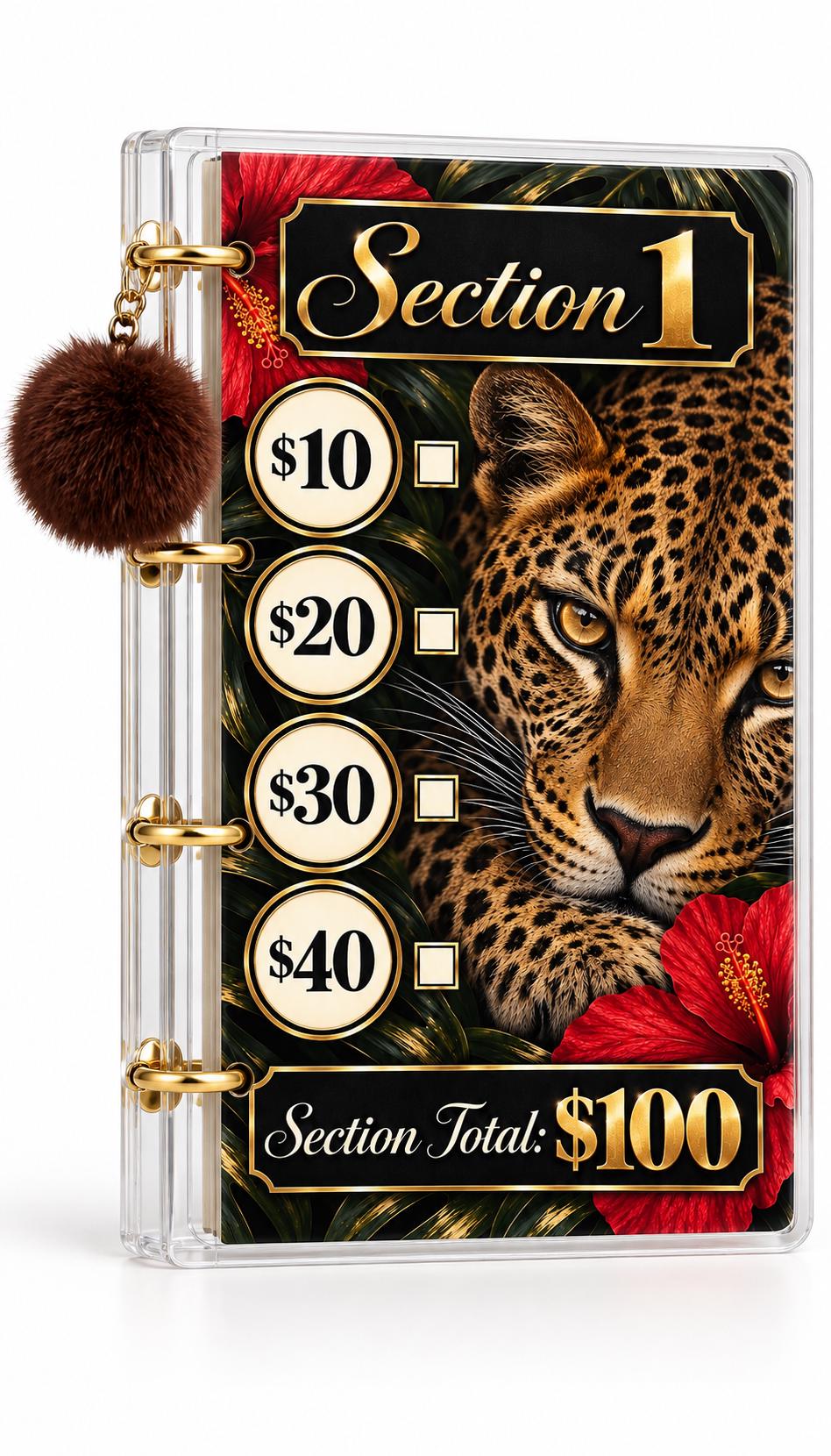 Fierce Luxe 1K Savings Challenge A6 Cash Binder Bundle