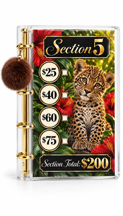 Fierce Luxe 1K Savings Challenge A6 Cash Binder Bundle