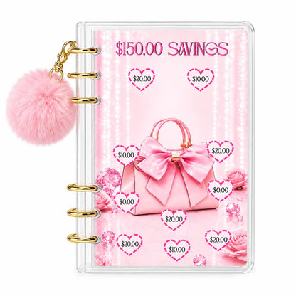 Pink Savings Challenge Cards | Cash Stuffing | A6 Budget Binder Inserts | Money Saving Tracker