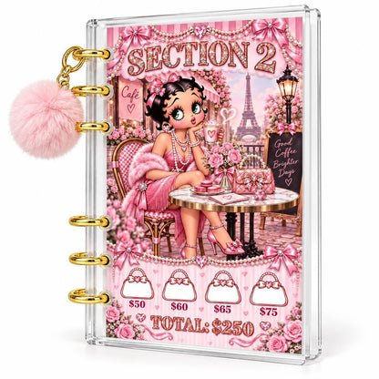 Pink Glam 2K Savings Challenge A6 Clear Acrylic Budget Binder