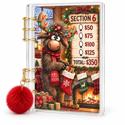 Moose Christmas 2K Savings Challenge A6 Acrylic Binder Budget Set