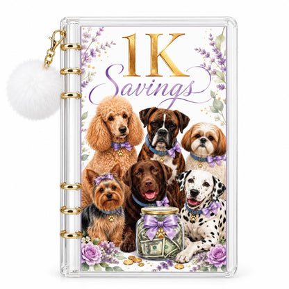 Dog Lovers Savings Challenge Binder: 1K Goal