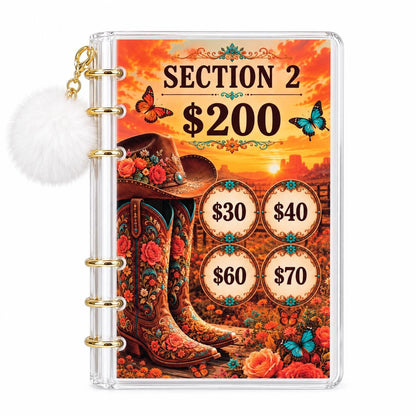 Cowgirl Savings Challenge Binder: 1K Goal