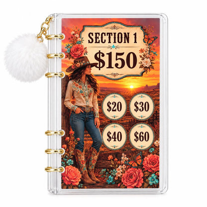 Cowgirl Savings Challenge Binder: 1K Goal
