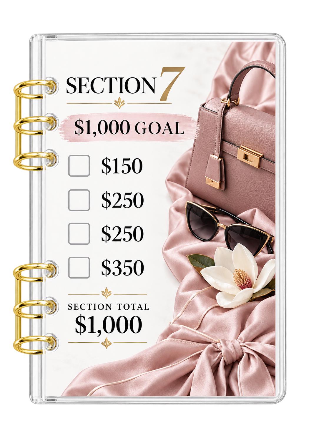 Magnolia 10K Savings Challenge A6 Acrylic Binder Budget Planner Bundl
