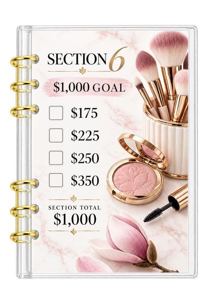 Magnolia 10K Savings Challenge A6 Acrylic Binder Budget Planner Bundl