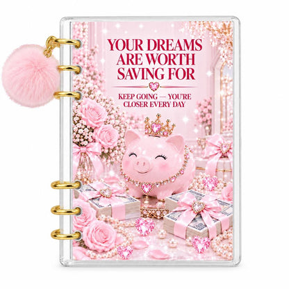 Pink Dreams 2000 Savings Challenge A6 Binder Budgeting Bundle