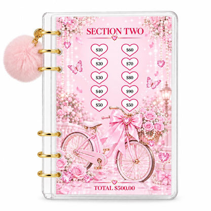 Pink Dreams 2000 Savings Challenge A6 Binder Budgeting Bundle