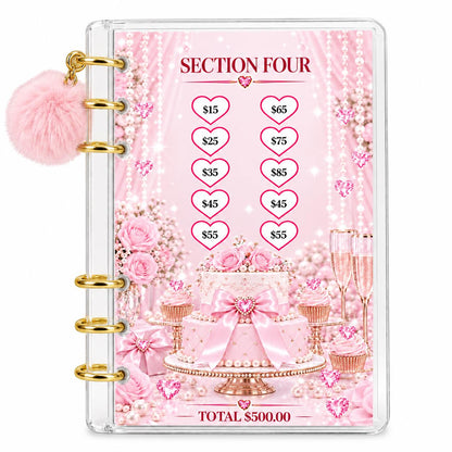 Pink Dreams 2000 Savings Challenge A6 Binder Budgeting Bundle
