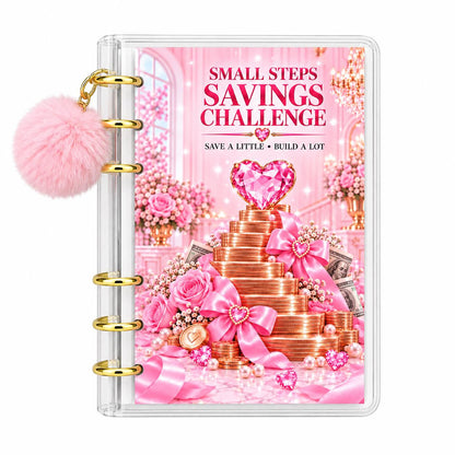 Low Budget Savings Challenge Bundle A6 Binder Pink Cash Budget Planner