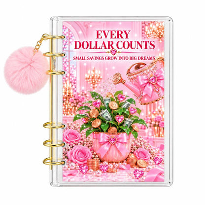 Low Budget Savings Challenge Bundle A6 Binder Pink Cash Budget Planner