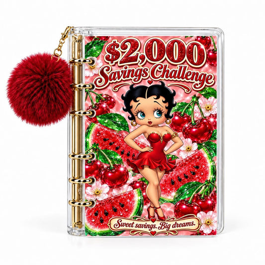 Cherry Watermelon 2000 Savings Challenge Bundle A6 Binder Cash Envelopes