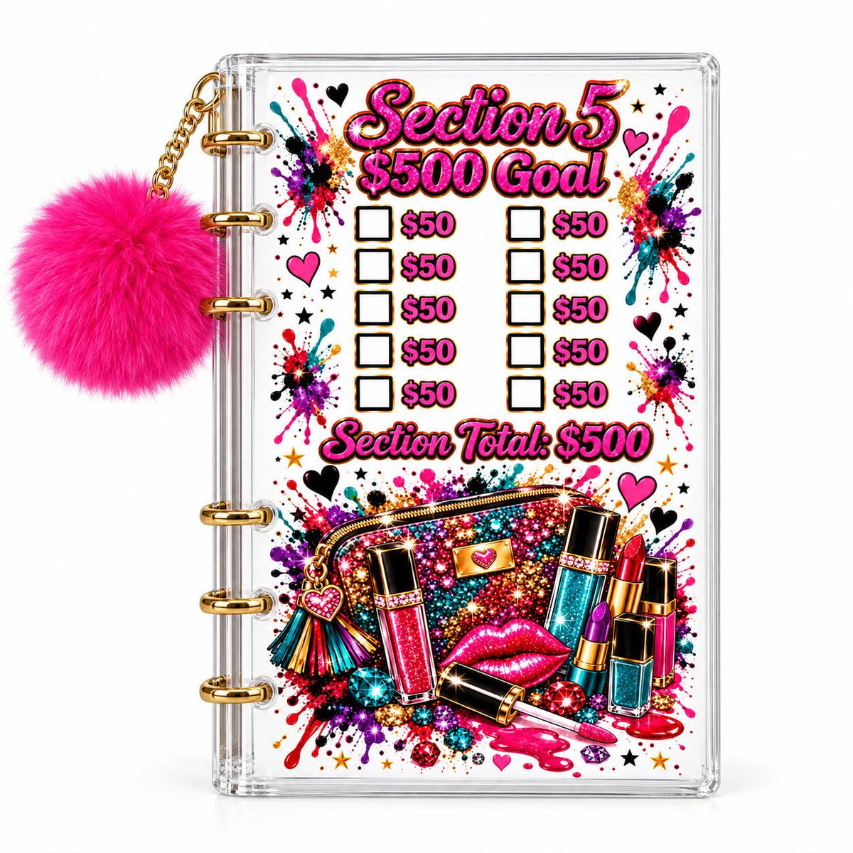 Makeup Savings Binder: 3000 Challenge