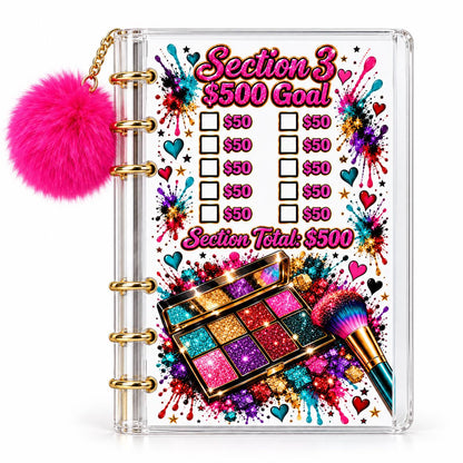 Makeup Savings Binder: 3000 Challenge