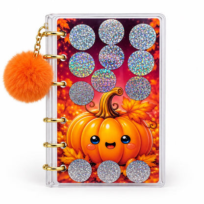 Autumn Savings Challenge: A6 Clear Binder, Pom-Pom Charm, Cash Envelopes