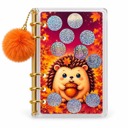 Autumn Savings Challenge: A6 Clear Binder, Pom-Pom Charm, Cash Envelopes