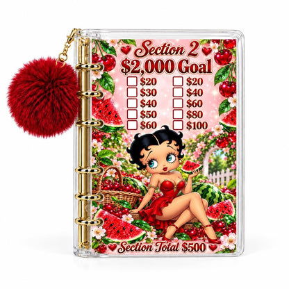 Cherry Watermelon 2000 Savings Challenge Bundle A6 Binder Cash Envelopes