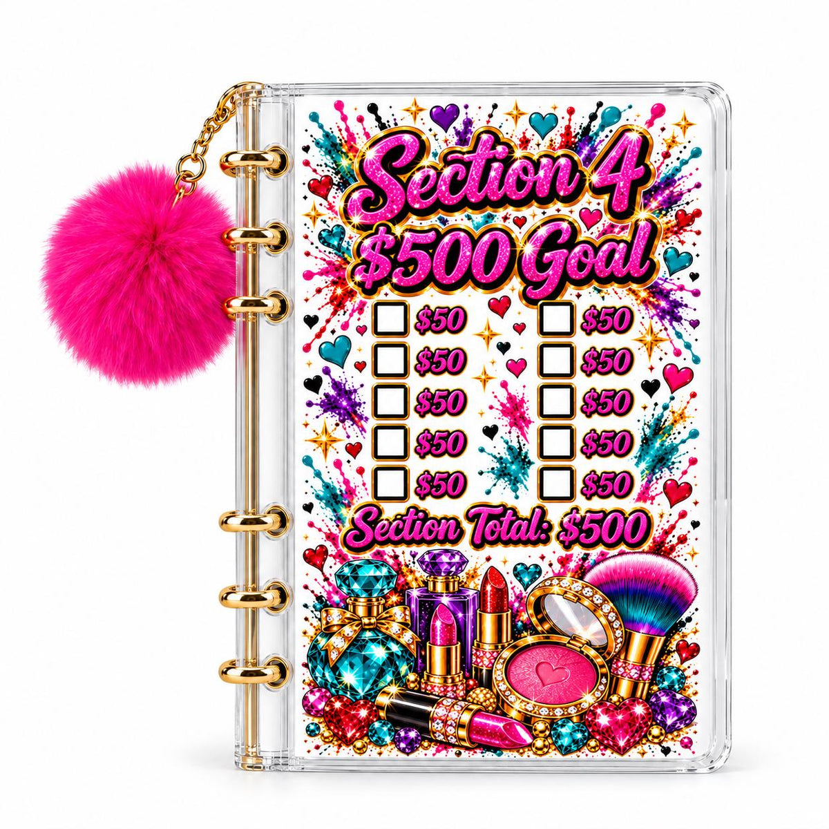Makeup Savings Binder: 3000 Challenge